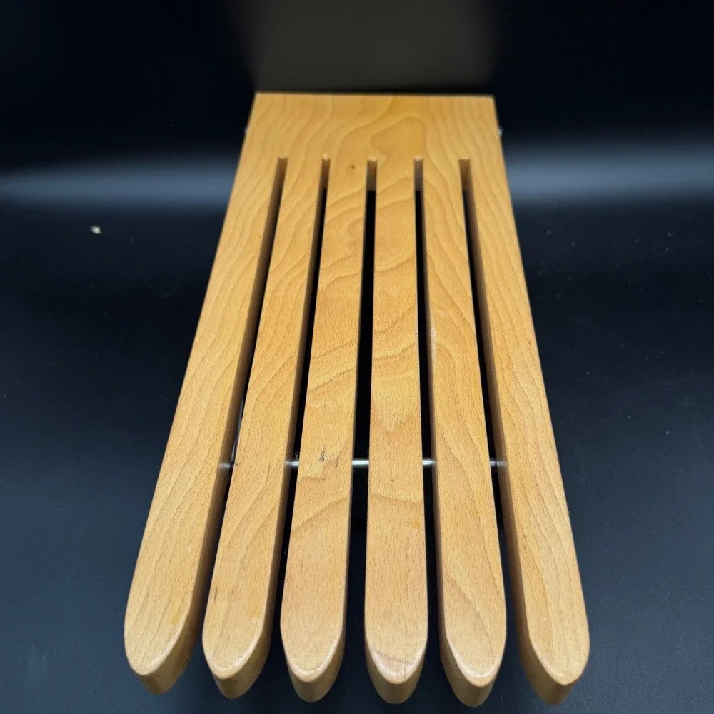 Vintage Pants-Rak Wood Trouser Hanger Glines Co Glenbrook Conn Portable 5 Slot